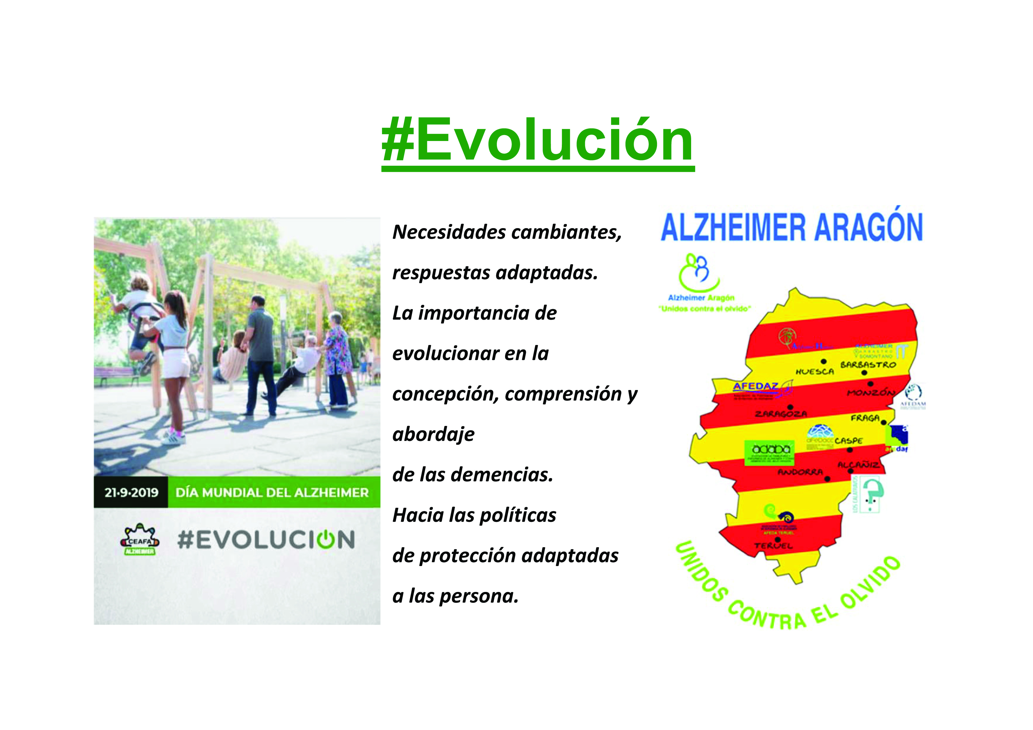 ACTOS DEL DÍA MUNDIAL DE ALZHEIMER 2019 EN ARAGON ACTOS DEL DÍA MUNDIAL DE ALZHEIMER 2019 EN ARAGON